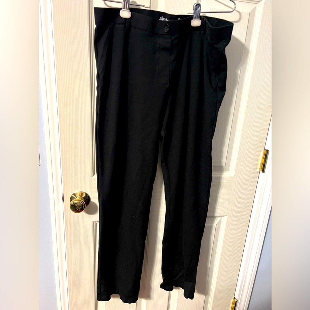 Betabrand black dress yoga pants plus size 2XL
